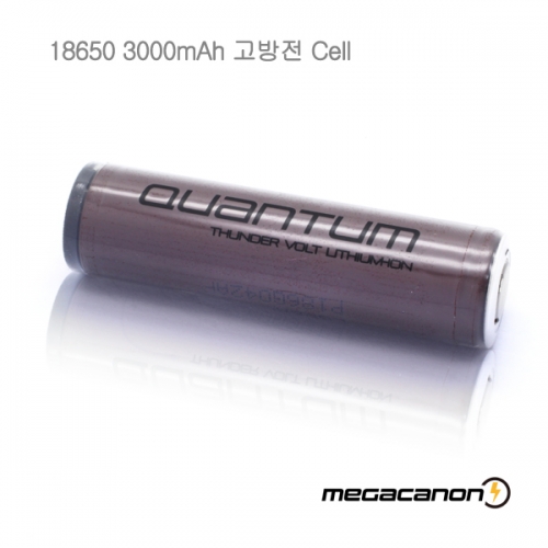 [메가캐논]INR18650 HG2 3000mAh PCM 보호회로 20A/KC