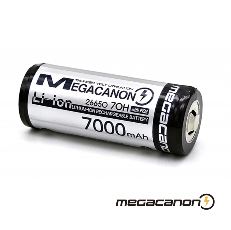 메가캐논 26650 SW26650-70HP 13A 고방전 보호회로 MEGACANON 7000mAh